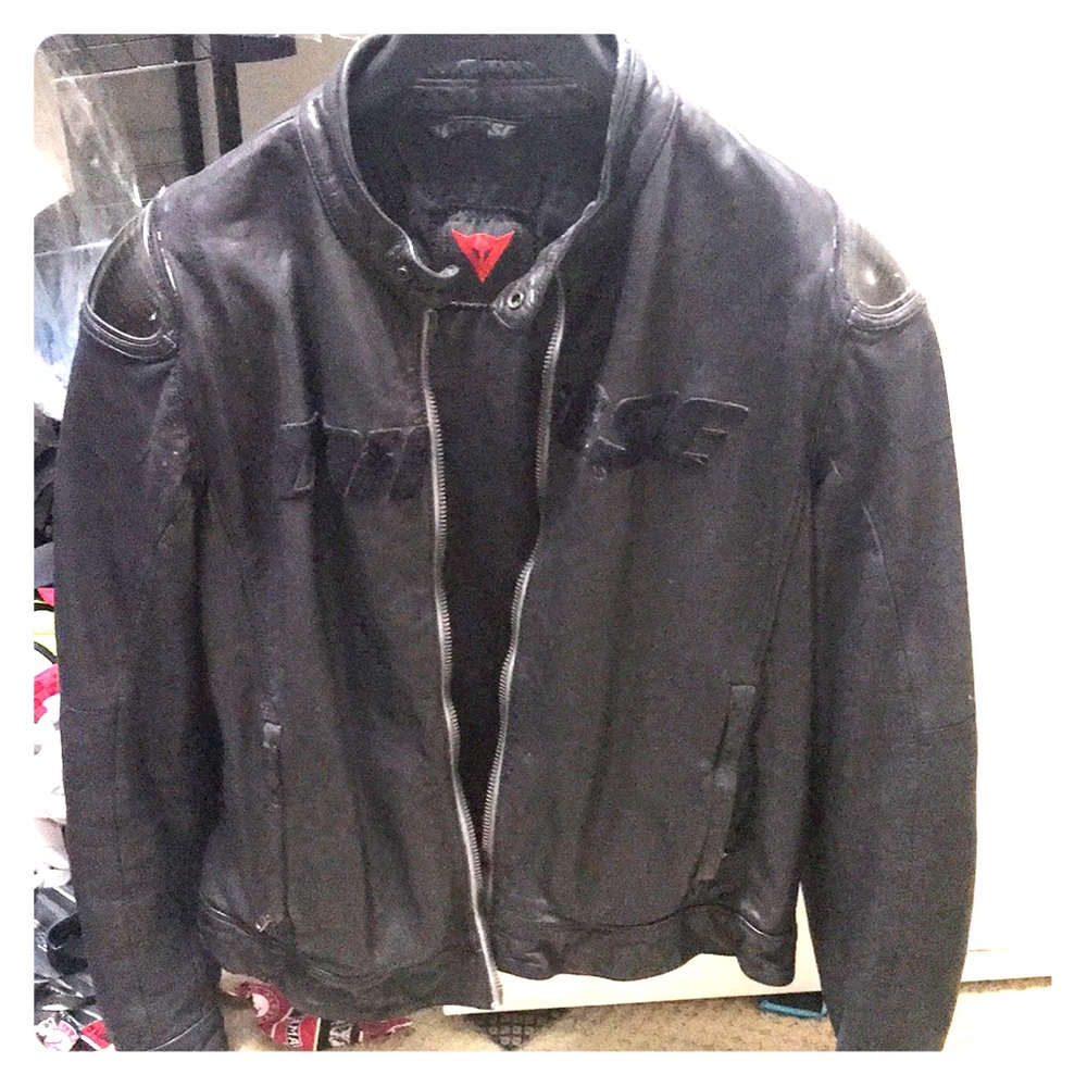 Dainese genuine Italian leather motorcycle jacket